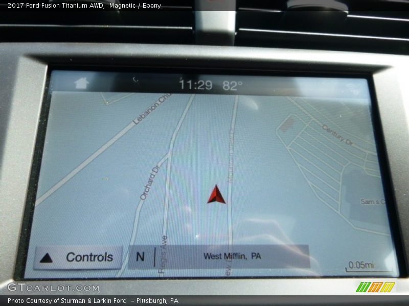Navigation of 2017 Fusion Titanium AWD
