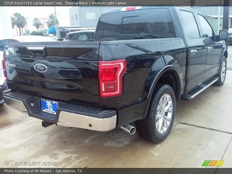 Shadow Black / Medium Light Camel 2016 Ford F150 Lariat SuperCrew
