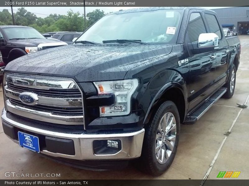 Shadow Black / Medium Light Camel 2016 Ford F150 Lariat SuperCrew