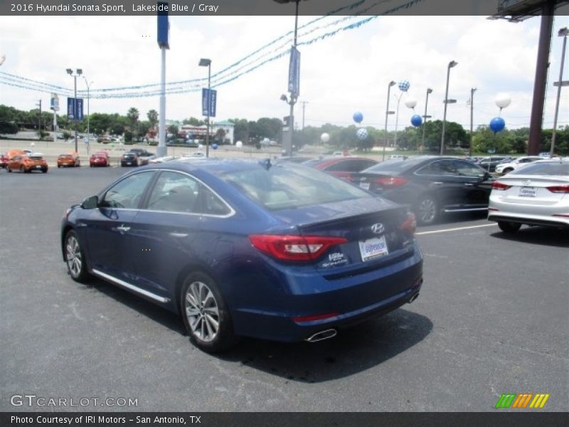 Lakeside Blue / Gray 2016 Hyundai Sonata Sport