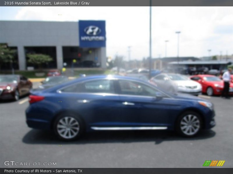 Lakeside Blue / Gray 2016 Hyundai Sonata Sport