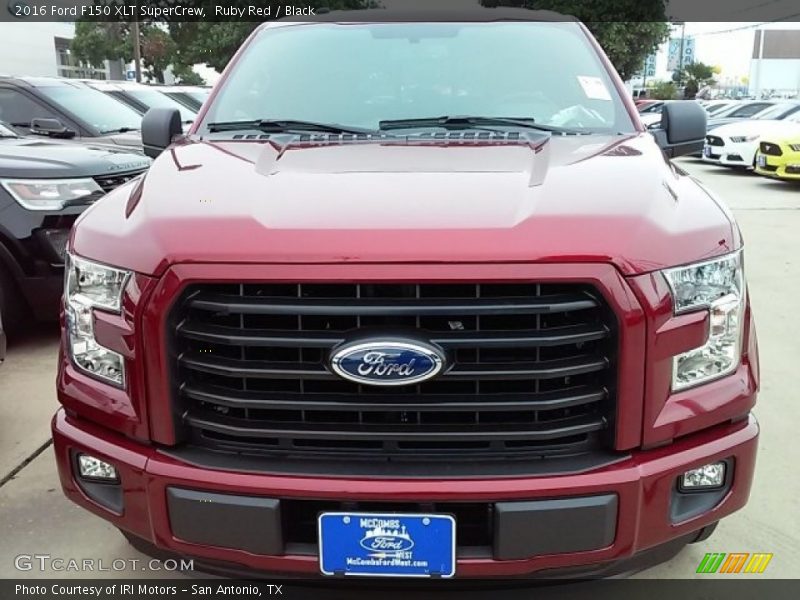 Ruby Red / Black 2016 Ford F150 XLT SuperCrew