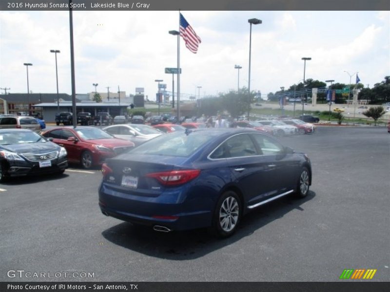 Lakeside Blue / Gray 2016 Hyundai Sonata Sport