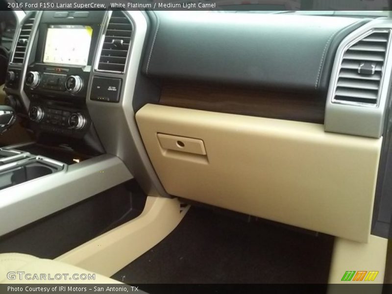 White Platinum / Medium Light Camel 2016 Ford F150 Lariat SuperCrew