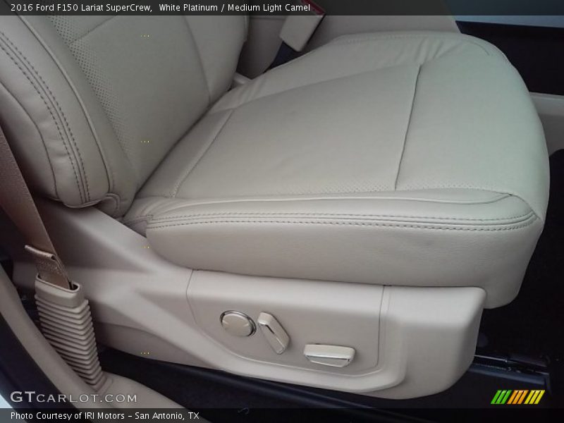 White Platinum / Medium Light Camel 2016 Ford F150 Lariat SuperCrew