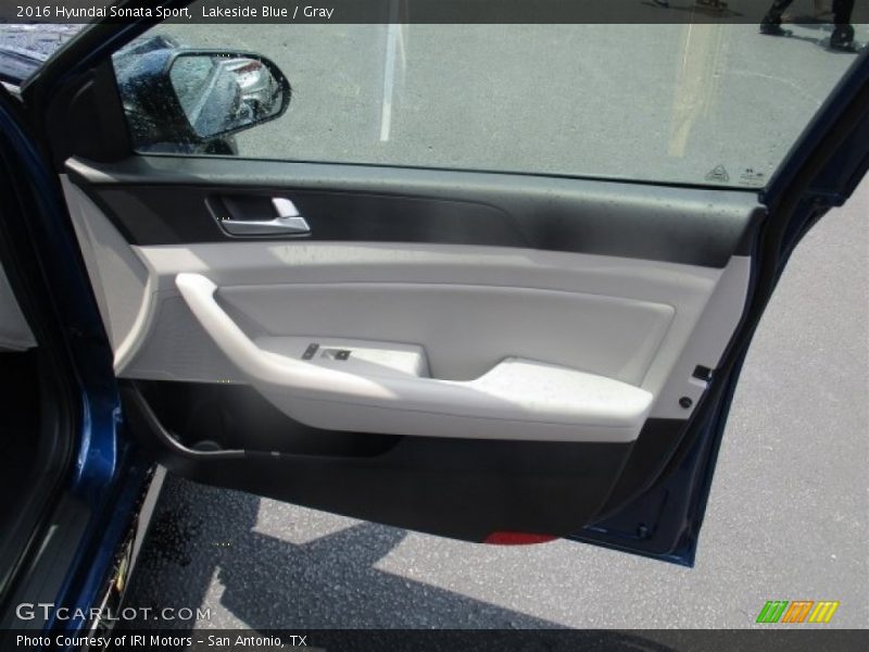 Lakeside Blue / Gray 2016 Hyundai Sonata Sport