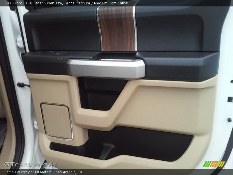White Platinum / Medium Light Camel 2016 Ford F150 Lariat SuperCrew