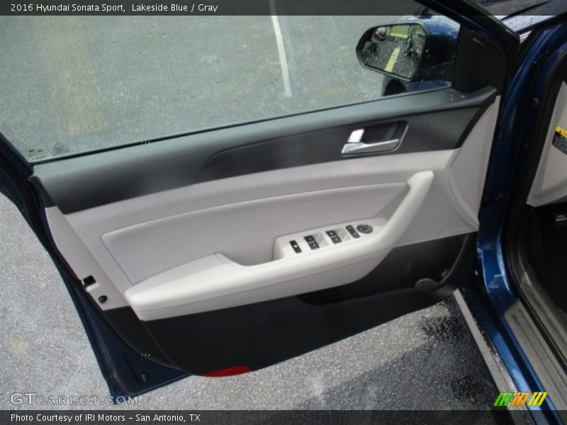 Lakeside Blue / Gray 2016 Hyundai Sonata Sport