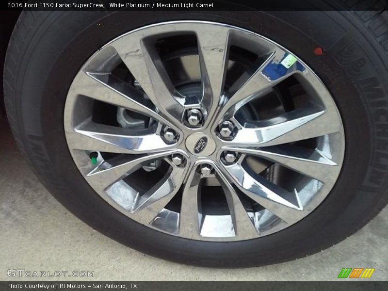 White Platinum / Medium Light Camel 2016 Ford F150 Lariat SuperCrew