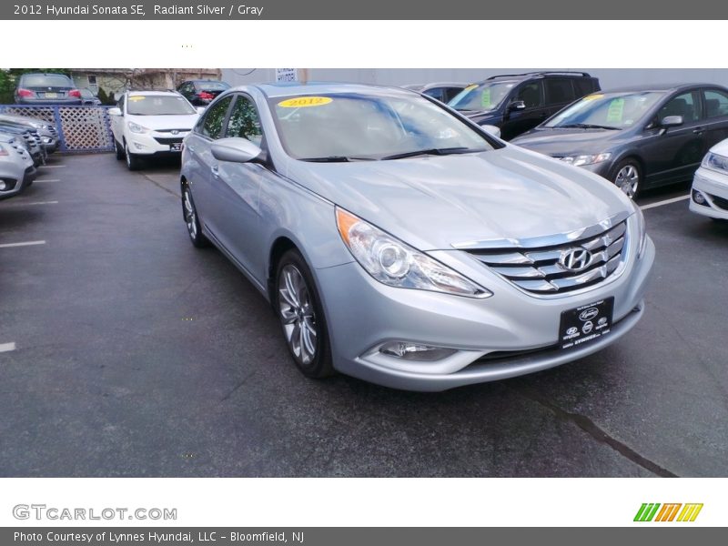 Radiant Silver / Gray 2012 Hyundai Sonata SE