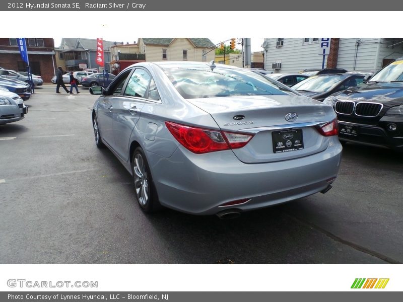 Radiant Silver / Gray 2012 Hyundai Sonata SE