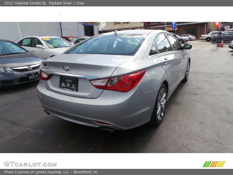 Radiant Silver / Gray 2012 Hyundai Sonata SE