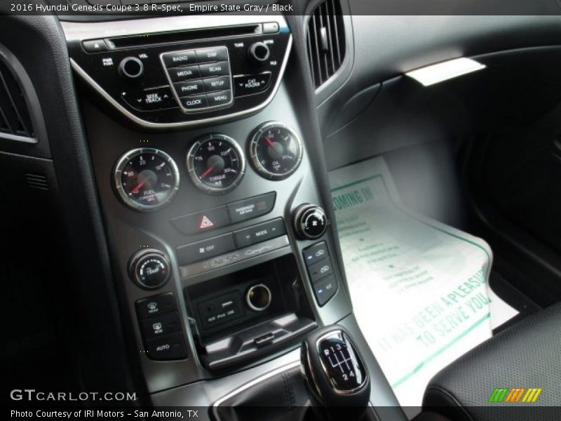 Empire State Gray / Black 2016 Hyundai Genesis Coupe 3.8 R-Spec