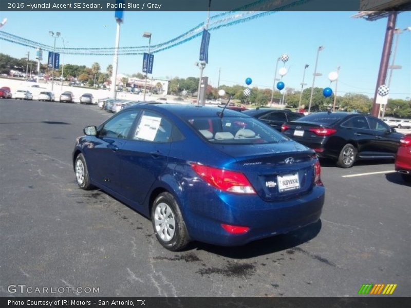 Pacific Blue / Gray 2016 Hyundai Accent SE Sedan