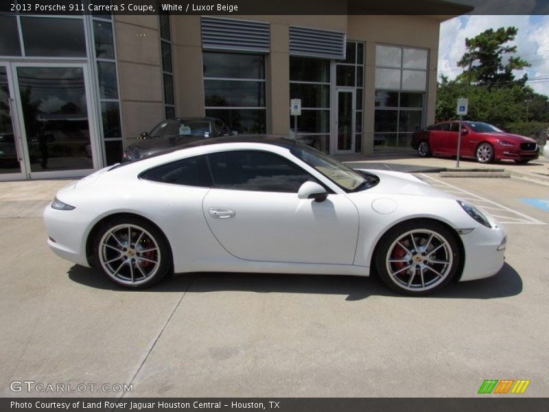 White / Luxor Beige 2013 Porsche 911 Carrera S Coupe