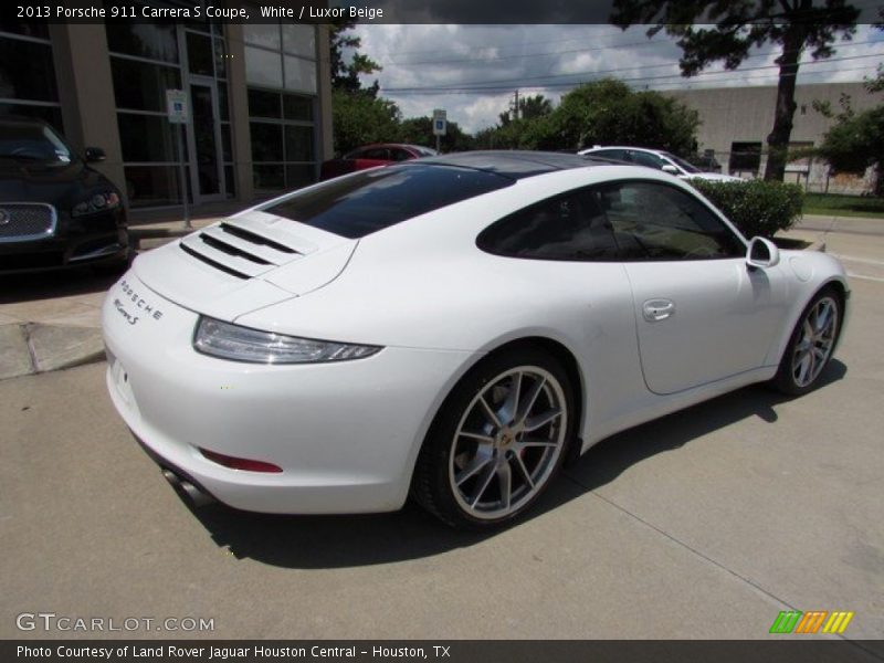 White / Luxor Beige 2013 Porsche 911 Carrera S Coupe