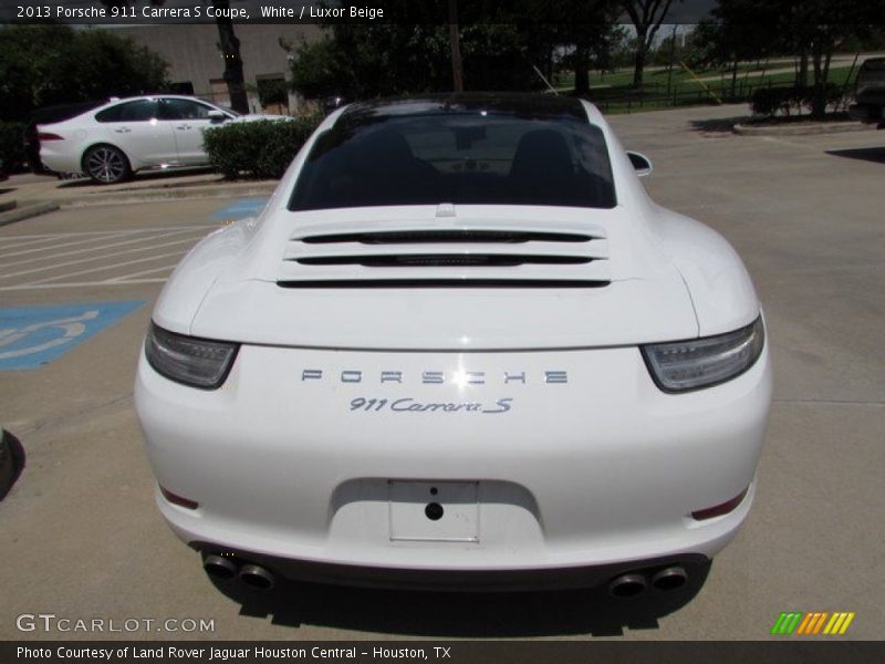 White / Luxor Beige 2013 Porsche 911 Carrera S Coupe