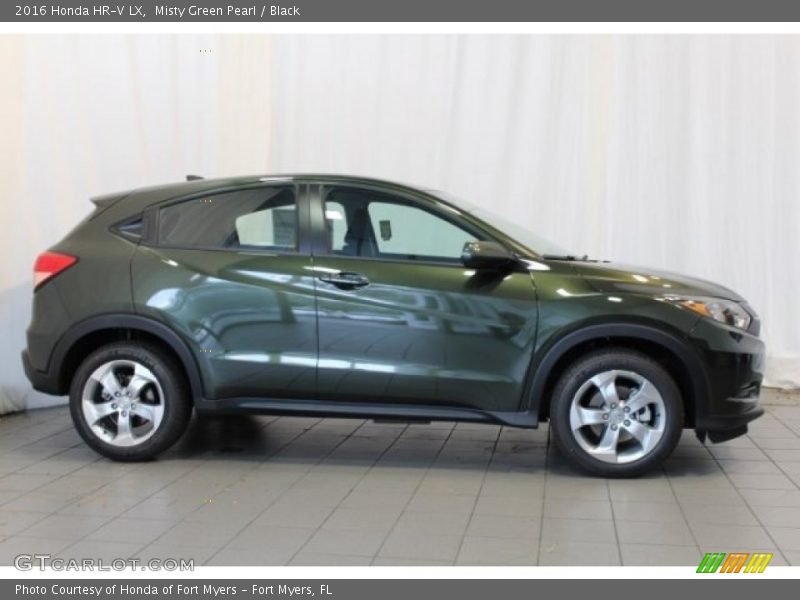 Misty Green Pearl / Black 2016 Honda HR-V LX