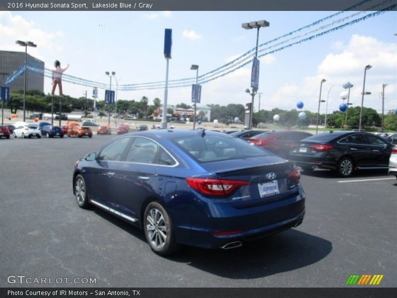 Lakeside Blue / Gray 2016 Hyundai Sonata Sport