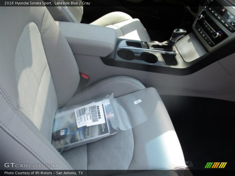 Lakeside Blue / Gray 2016 Hyundai Sonata Sport
