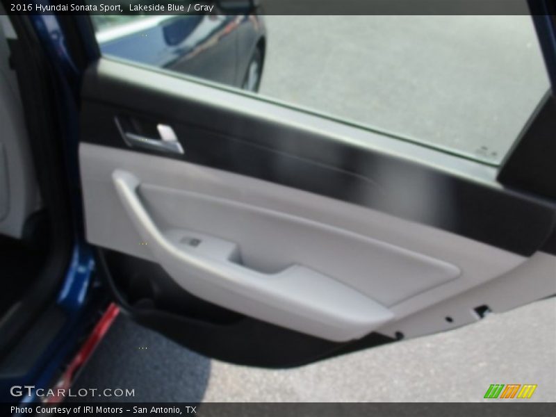 Lakeside Blue / Gray 2016 Hyundai Sonata Sport