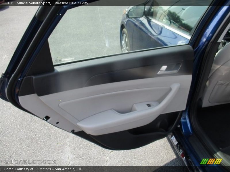 Lakeside Blue / Gray 2016 Hyundai Sonata Sport