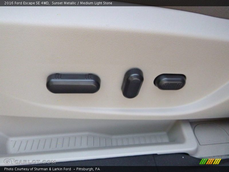 Sunset Metallic / Medium Light Stone 2016 Ford Escape SE 4WD