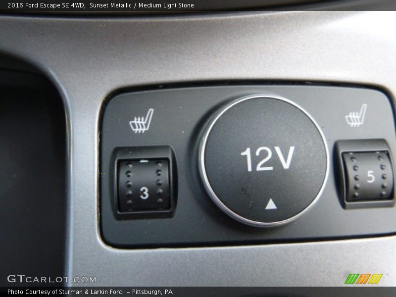 Sunset Metallic / Medium Light Stone 2016 Ford Escape SE 4WD