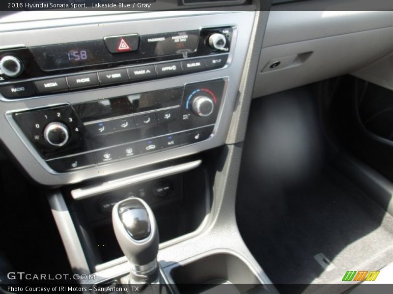 Lakeside Blue / Gray 2016 Hyundai Sonata Sport