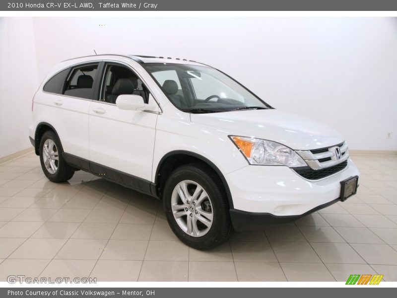 Taffeta White / Gray 2010 Honda CR-V EX-L AWD