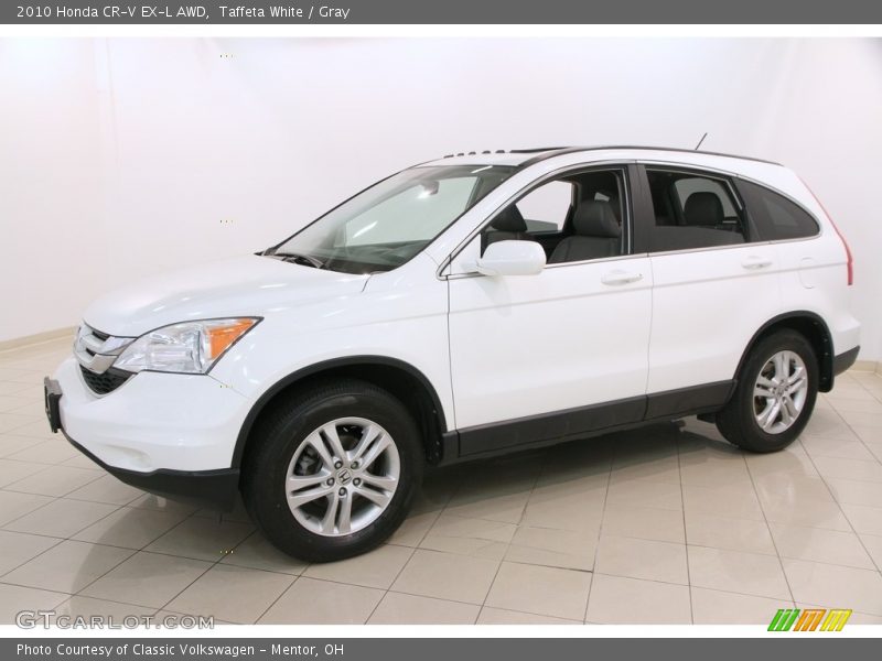 Taffeta White / Gray 2010 Honda CR-V EX-L AWD
