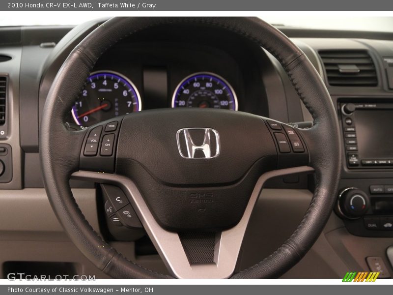 Taffeta White / Gray 2010 Honda CR-V EX-L AWD