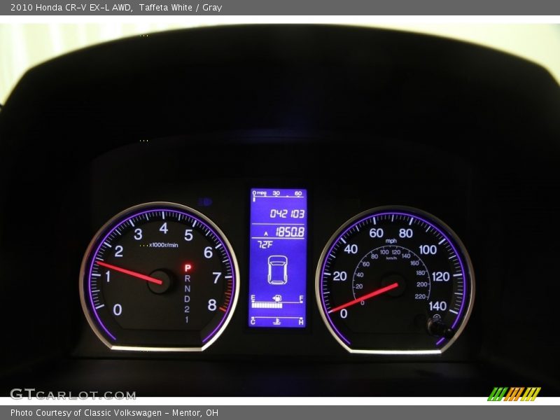 Taffeta White / Gray 2010 Honda CR-V EX-L AWD