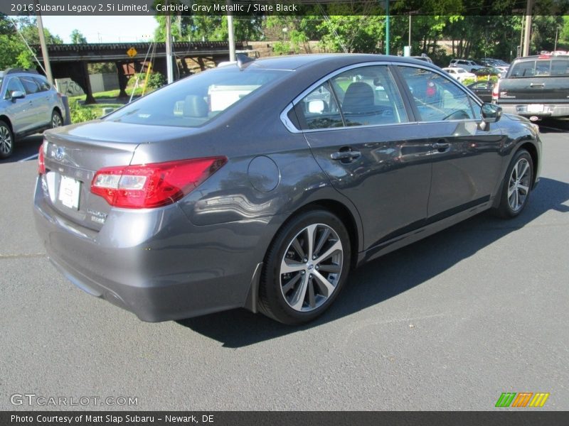 Carbide Gray Metallic / Slate Black 2016 Subaru Legacy 2.5i Limited