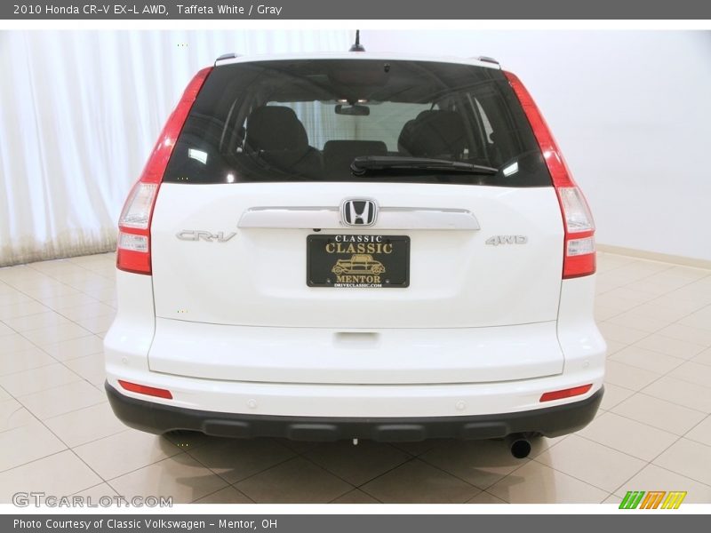 Taffeta White / Gray 2010 Honda CR-V EX-L AWD