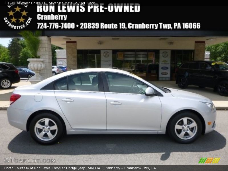 Silver Ice Metallic / Jet Black 2013 Chevrolet Cruze LT