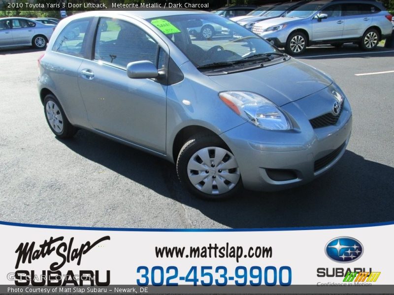 Meteorite Metallic / Dark Charcoal 2010 Toyota Yaris 3 Door Liftback