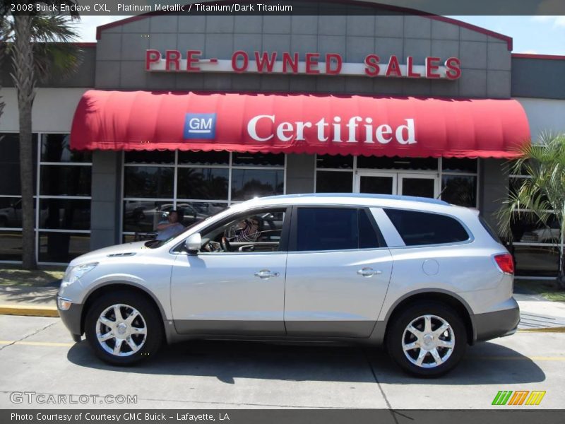 Platinum Metallic / Titanium/Dark Titanium 2008 Buick Enclave CXL