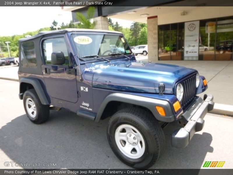 Patriot Blue Pearl / Dark Slate Gray 2004 Jeep Wrangler X 4x4