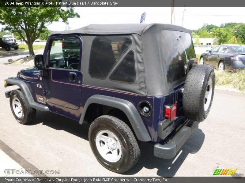 Patriot Blue Pearl / Dark Slate Gray 2004 Jeep Wrangler X 4x4