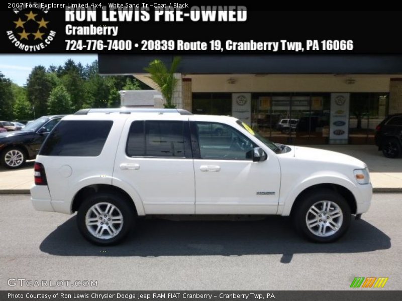 White Sand Tri-Coat / Black 2007 Ford Explorer Limited 4x4
