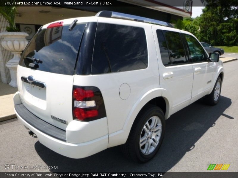White Sand Tri-Coat / Black 2007 Ford Explorer Limited 4x4