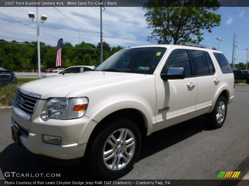 White Sand Tri-Coat / Black 2007 Ford Explorer Limited 4x4