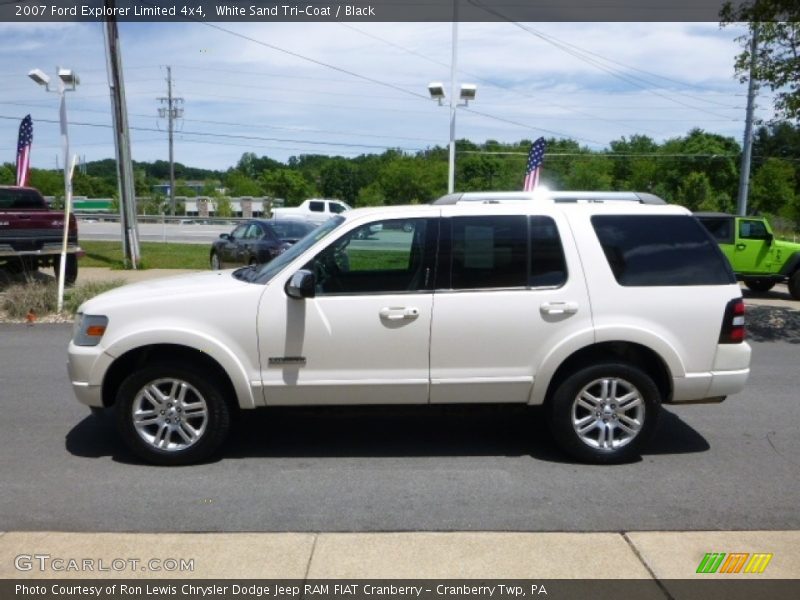 White Sand Tri-Coat / Black 2007 Ford Explorer Limited 4x4