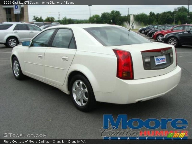 White Diamond / Ebony 2003 Cadillac CTS Sedan