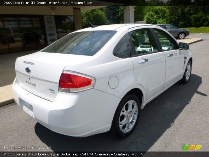 White Suede / Medium Stone 2009 Ford Focus SEL Sedan