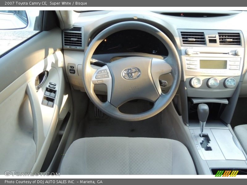 Super White / Bisque 2007 Toyota Camry CE