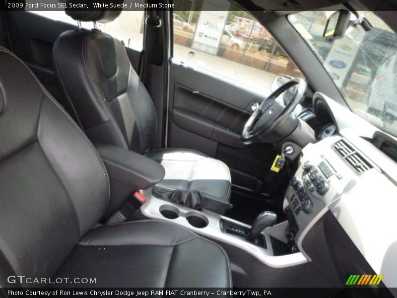 White Suede / Medium Stone 2009 Ford Focus SEL Sedan