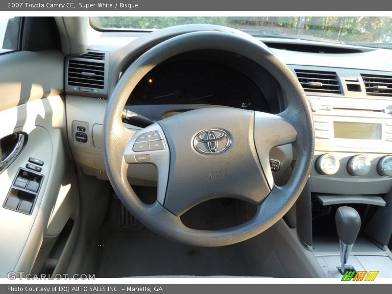 Super White / Bisque 2007 Toyota Camry CE