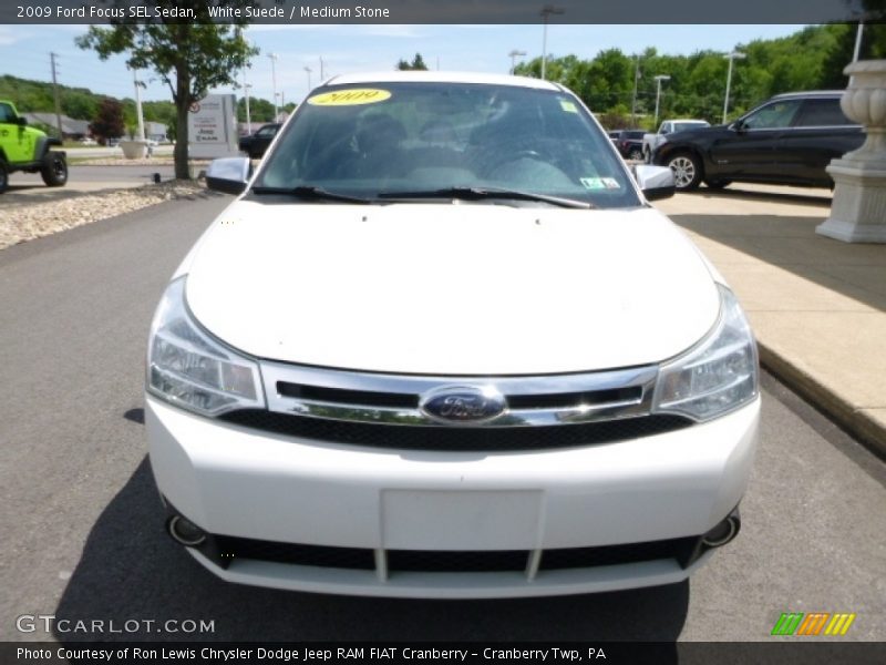White Suede / Medium Stone 2009 Ford Focus SEL Sedan